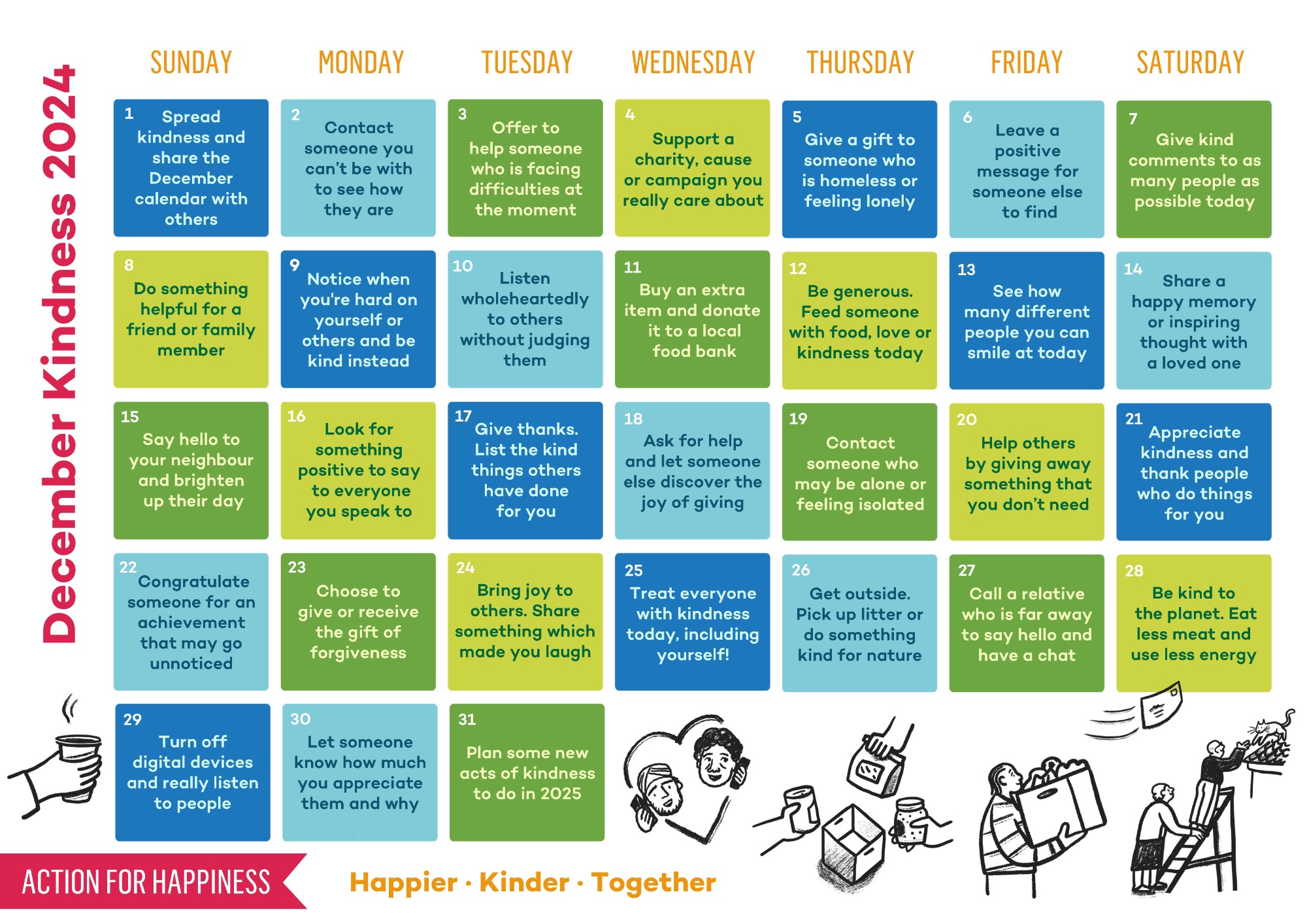 December Kindness Calendar