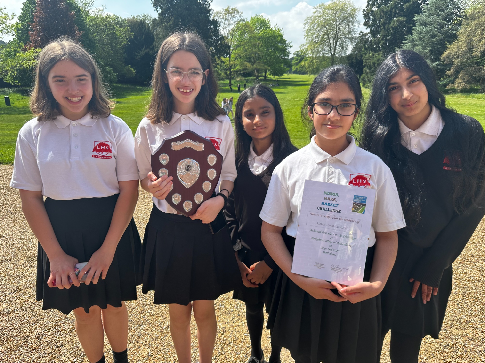 Year 8s with the trophy