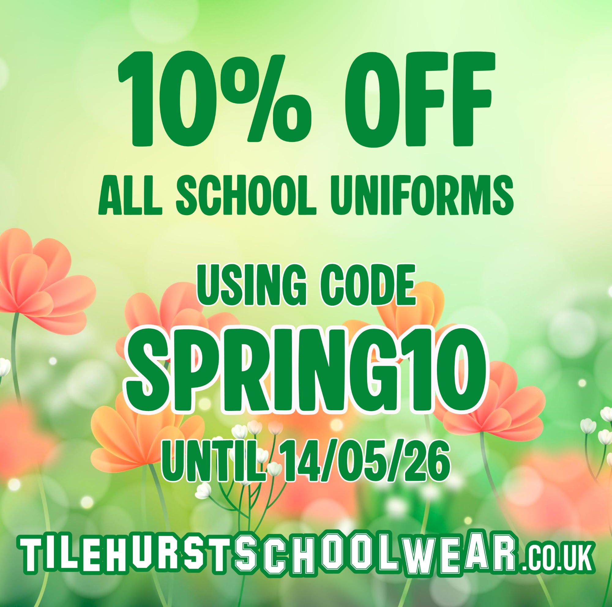 Tilehurst Schoolwear 10% Discount Tilehurst Schoolwear 10% Discount