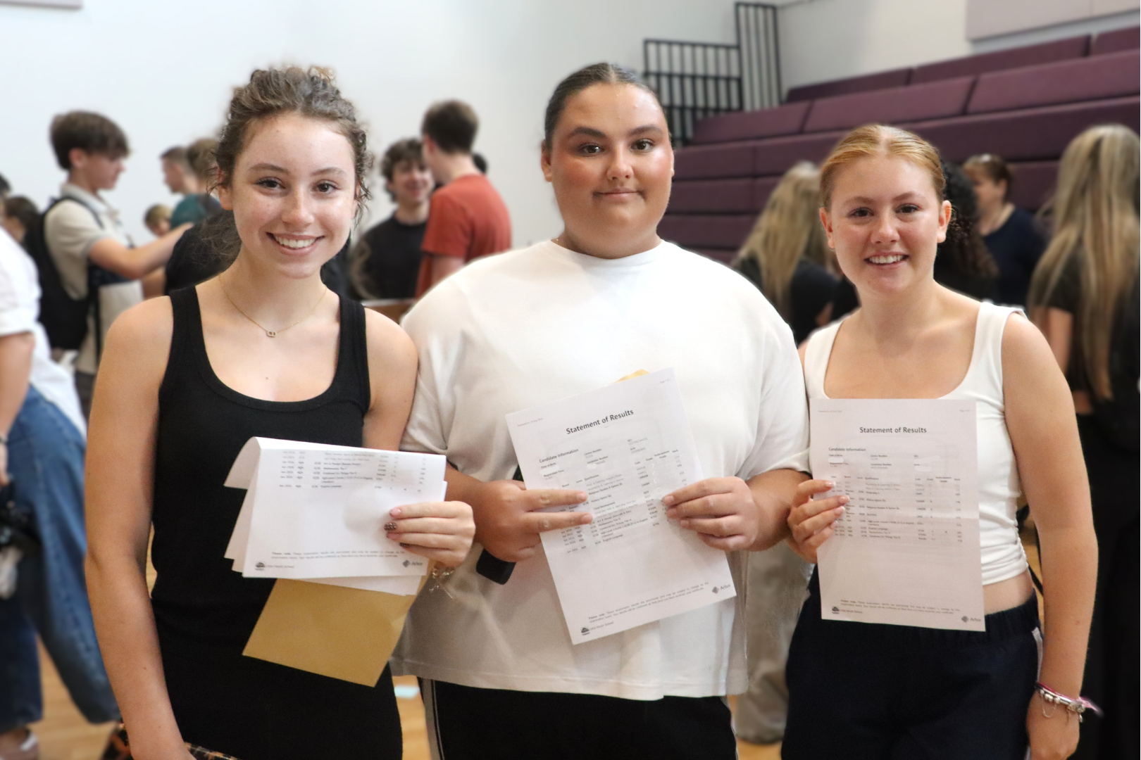 Y11 Students celebrate their result success